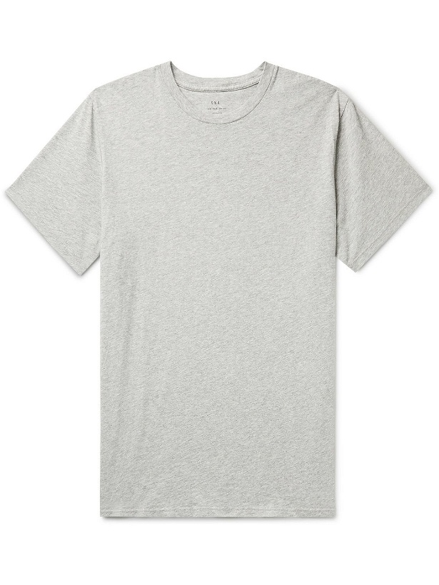 Photo: Save Khaki United - Garment-Dyed Supima Cotton-Jersey T-Shirt - Gray
