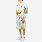 Alexander McQueen Men's Obscured Flower Printed Shorts in White/Yellow