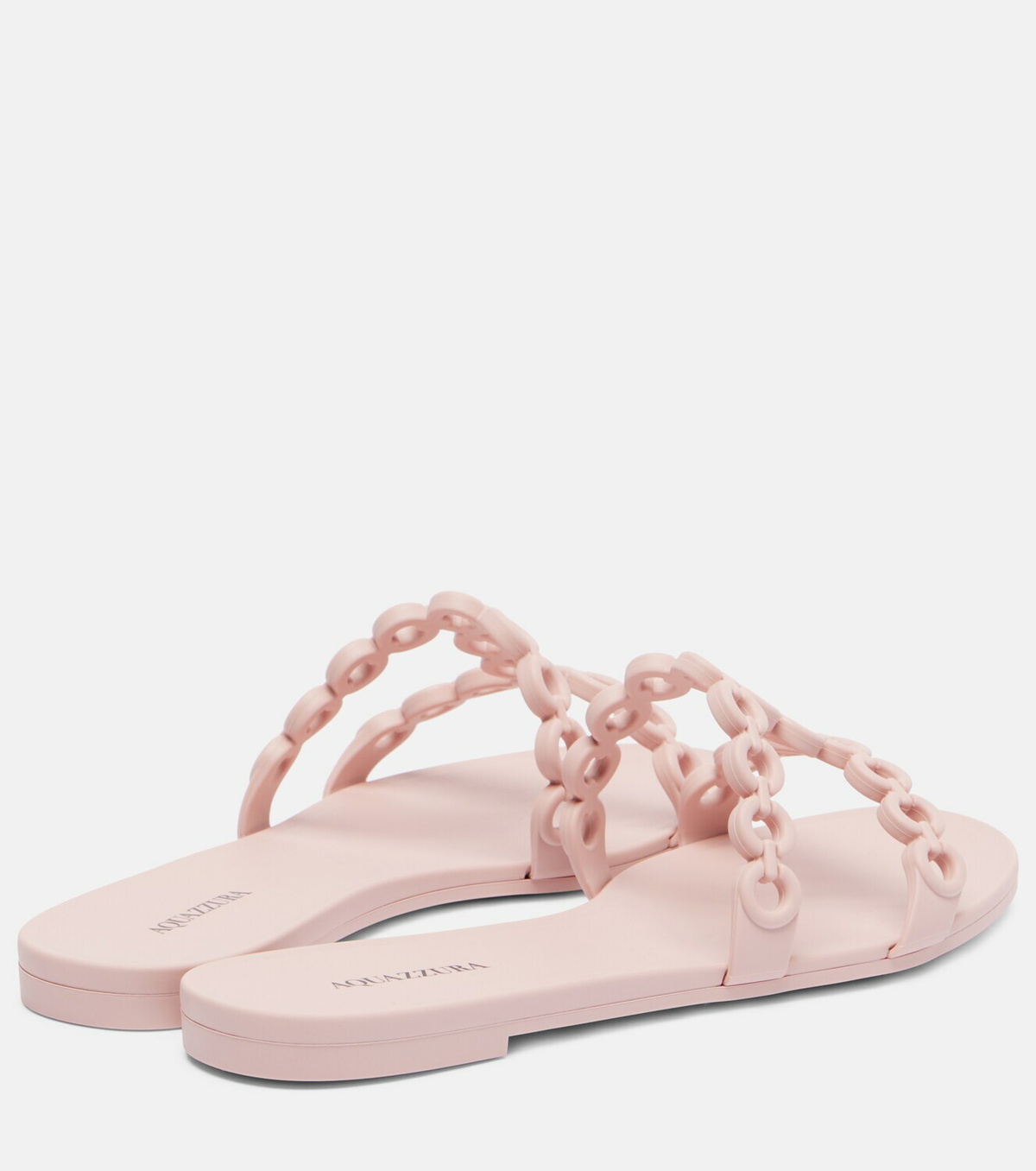 Aquazzura Infinity Chain Jelly slides