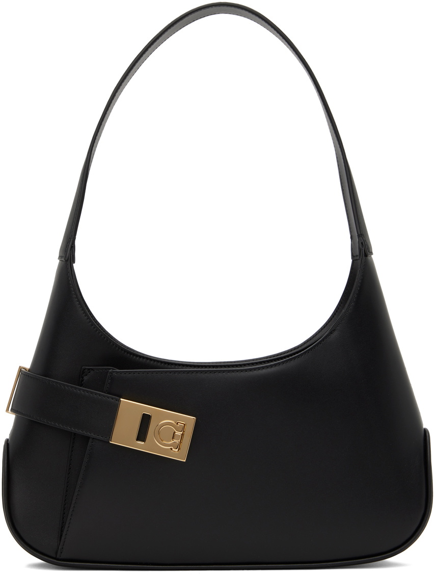 Archive LEATHER SHOULDER BAG BLACK