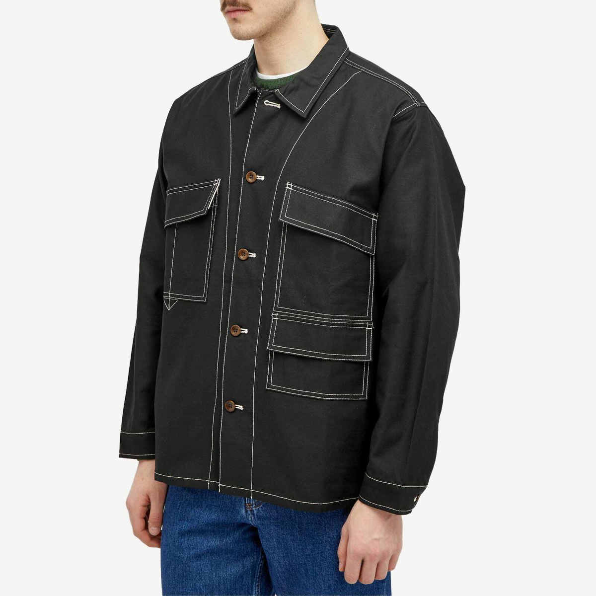 Garbstore Men's Manager Overshirt in Black