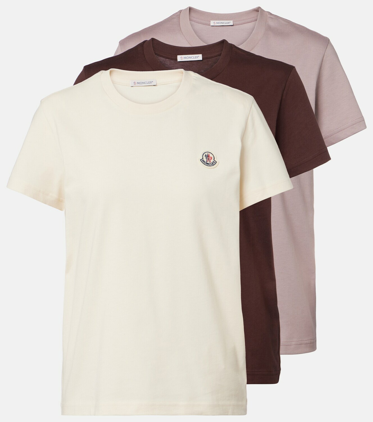 Moncler Set of 3 cotton jersey T-shirts