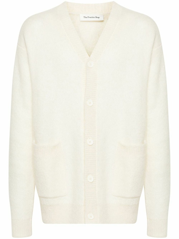 Photo: The Frankie Shop Neutral Lucas V-Neck Cardigan