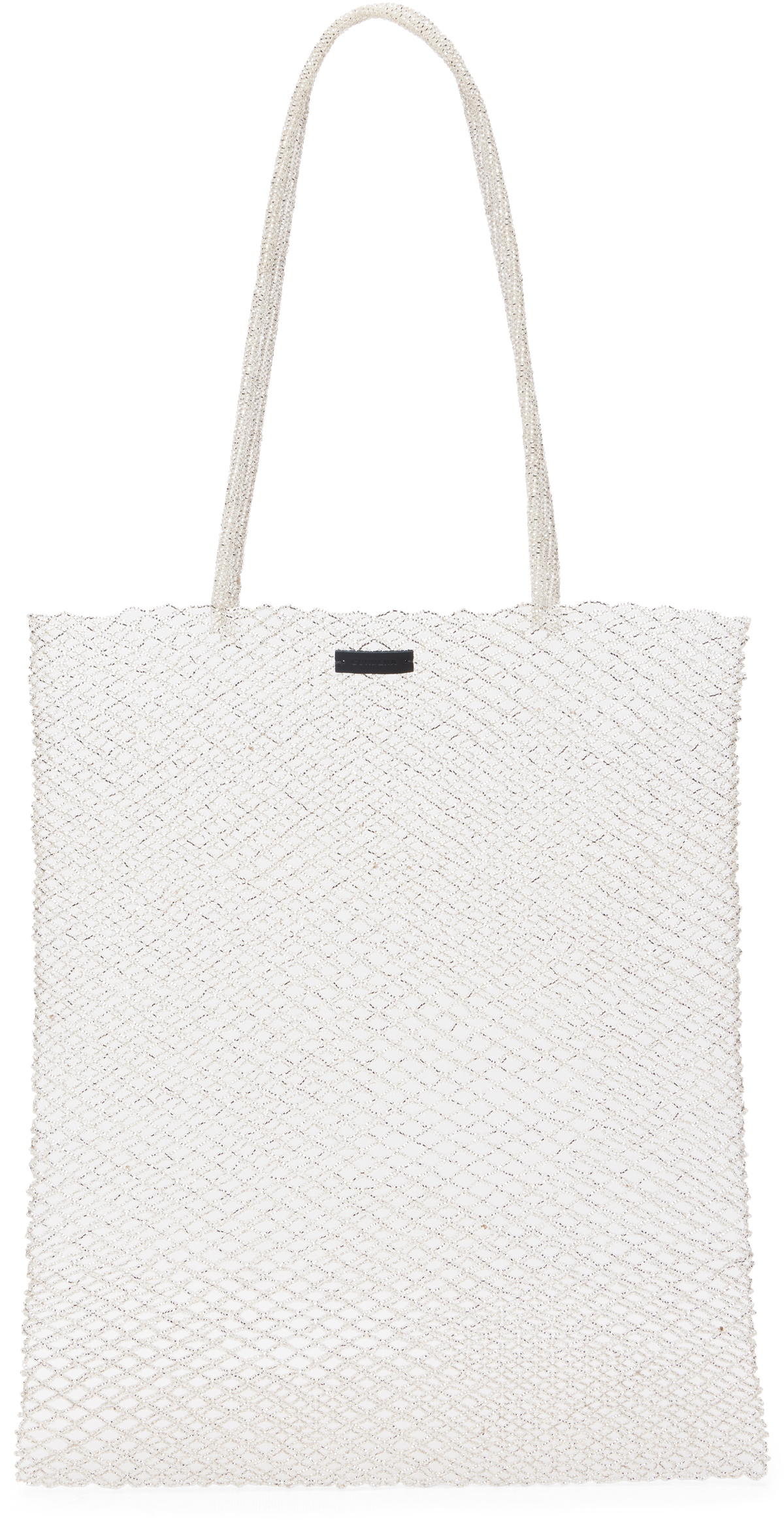 Cordera Silver Handmade Beaded Tote