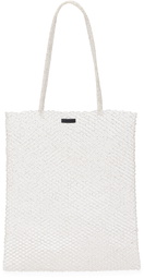 Cordera Silver Handmade Beaded Tote
