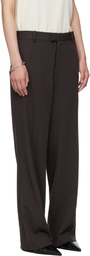 Meta Campania Collective Brown Gilles Straight Twill Trousers