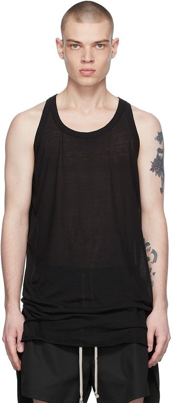 Photo: Rick Owens Black Organic Cotton Tank Top