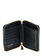 Comme Des Garçons Wallet Black Outer Pocket Leather Wallet