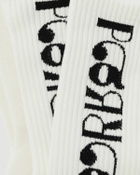 By Parra TOKYO LOGO CREW SOCKS White Men