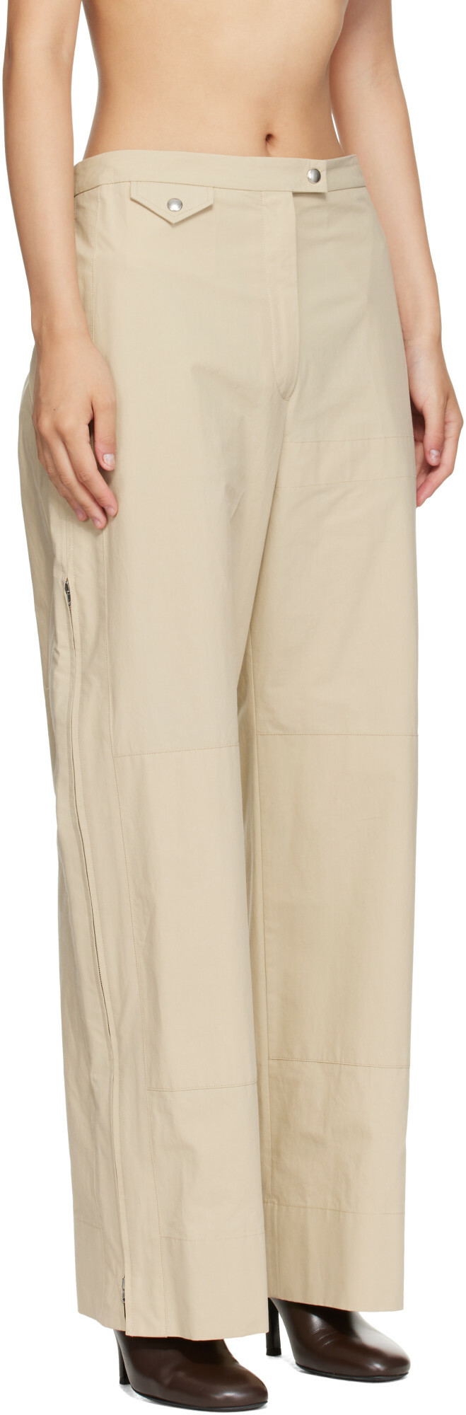 Calvin Klein Collection Beige Gemma Trousers