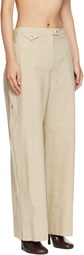 Calvin Klein Collection Beige Gemma Trousers