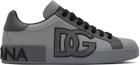 Dolce&Gabbana Gray Portofino Sneakers