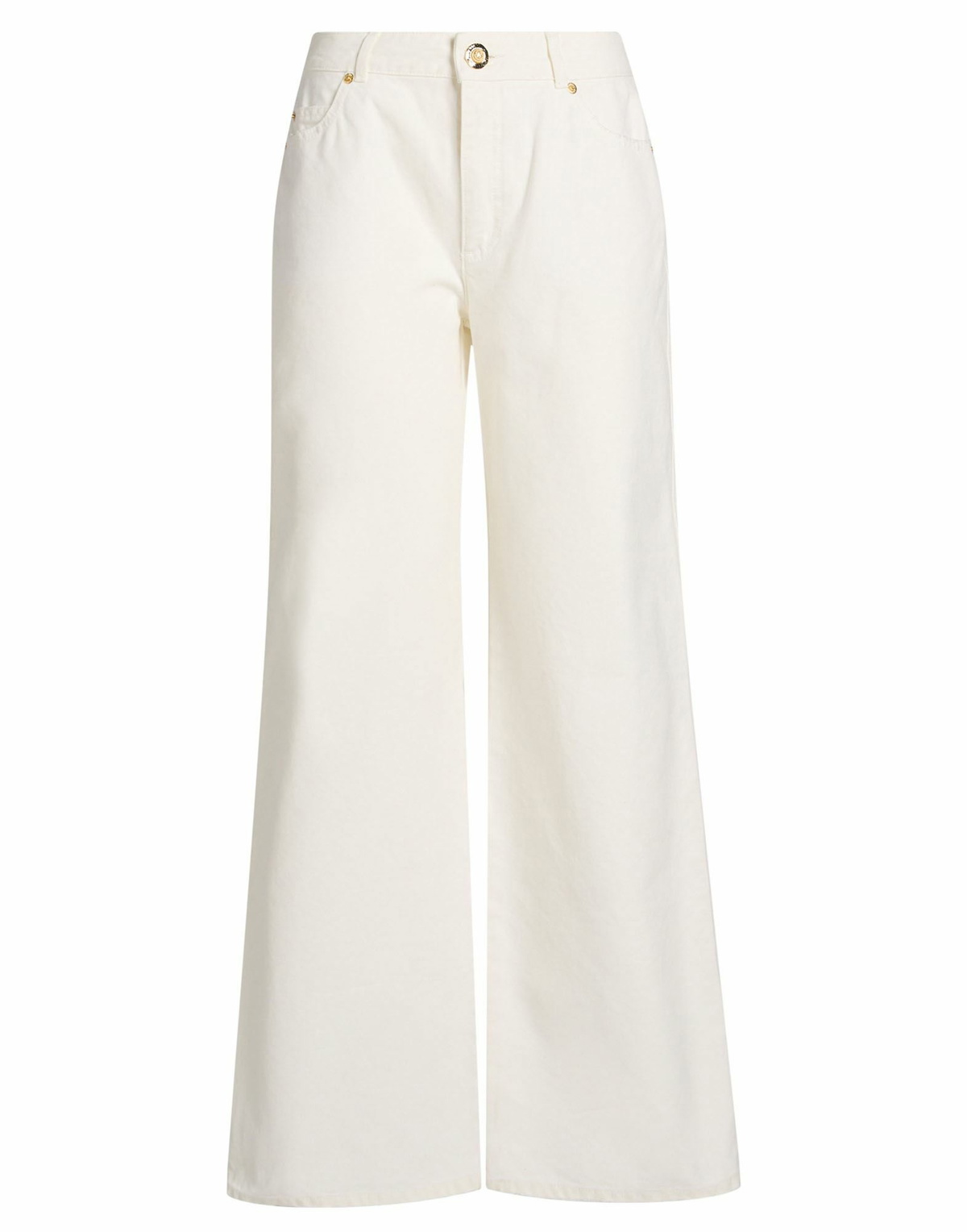 Balmain Womens Jeans Cream
