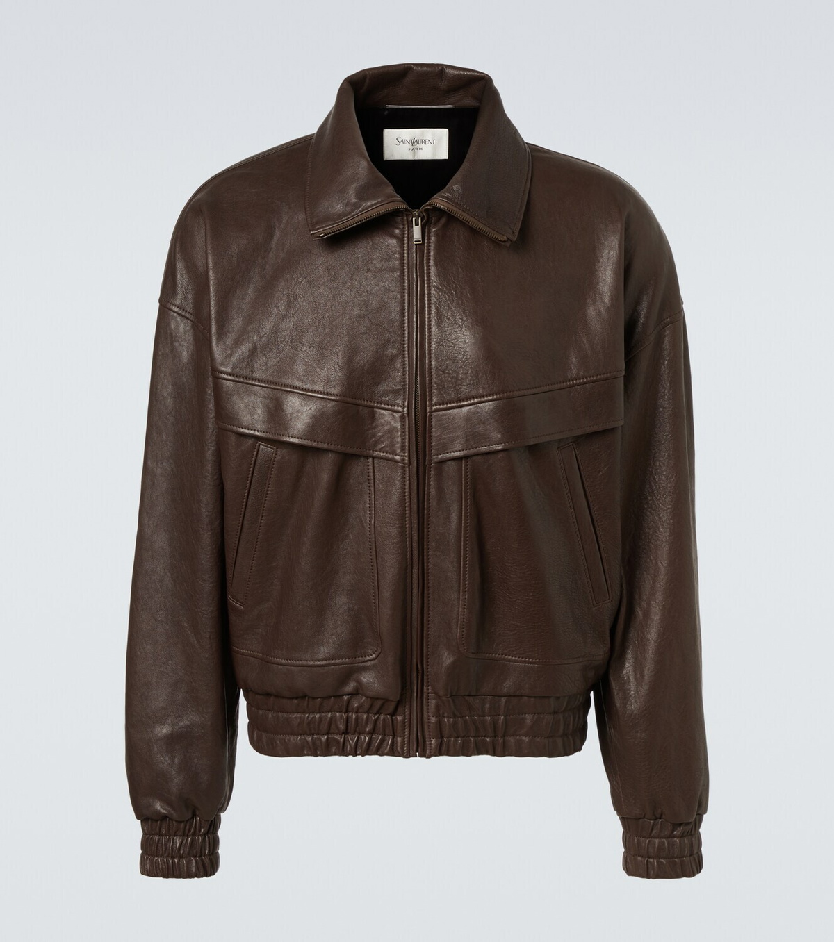 Saint Laurent Leather bomber jacket