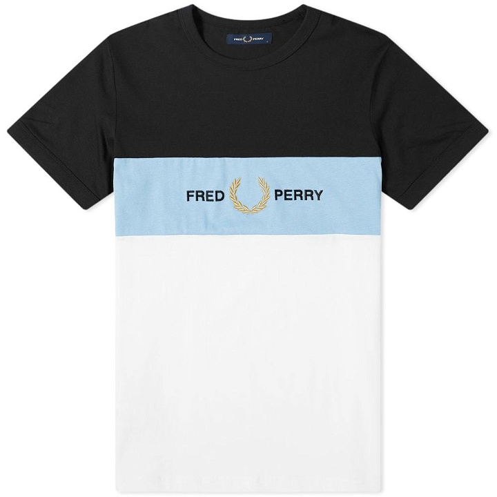 Photo: Fred Perry Authentic Embroidered Logo Panel Tee