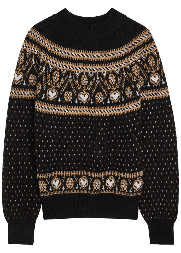 Photo: Khaite Guy Fair Isle Cashmere Jumper Black