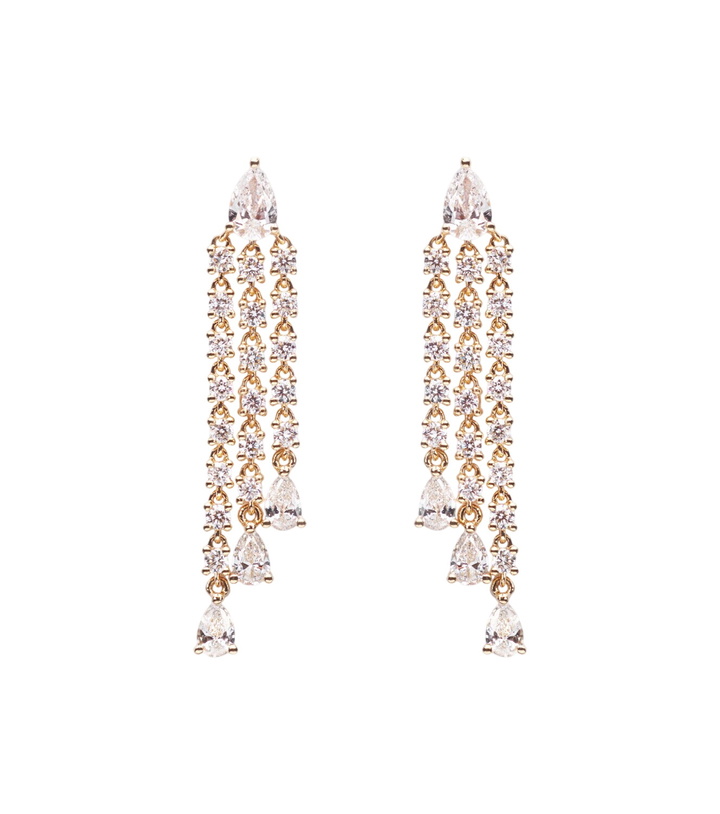 Photo: Anita Ko 18kt gold drop earrings with diamonds
