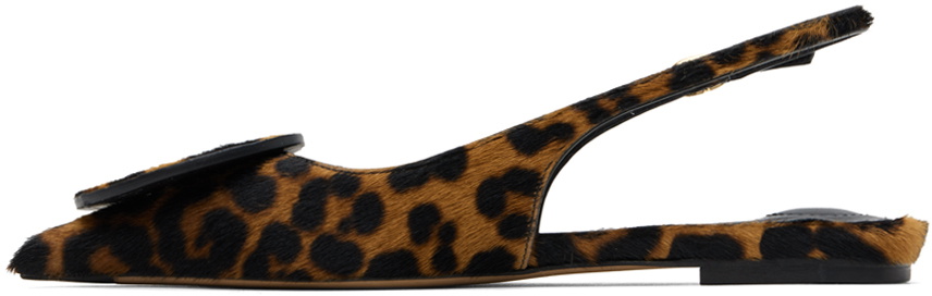 JACQUEMUS Brown & Black Les Sculptures 'Les slingbacks Duelo plates' Flats