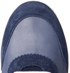 Brunello Cucinelli - Leather and Suede Sneakers - Men - Navy
