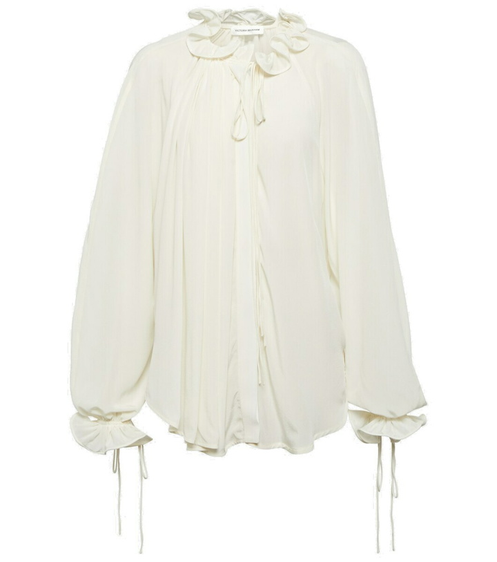 Photo: Victoria Beckham Ruched silk blouse