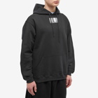 VTMNTS Men's Big Rubber Patch Popover Hoody in Black/White