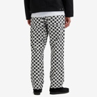 Service Works Men's Classic Canvas Chef Pants in Black/White Checkerboard
