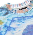 AMIRI - Tie-Dyed Loopback Cotton-Jersey Sweatshirt - Blue