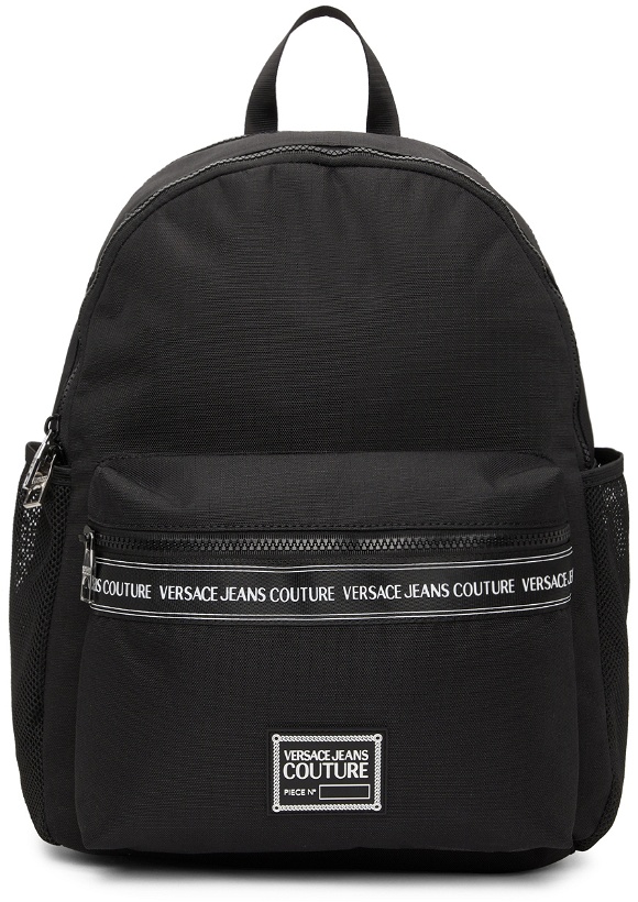 Photo: Versace Jeans Couture Black Range Brand Stripe Backpack