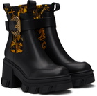 Versace Jeans Couture Black Sophie Chain Couture Chelsea Boots