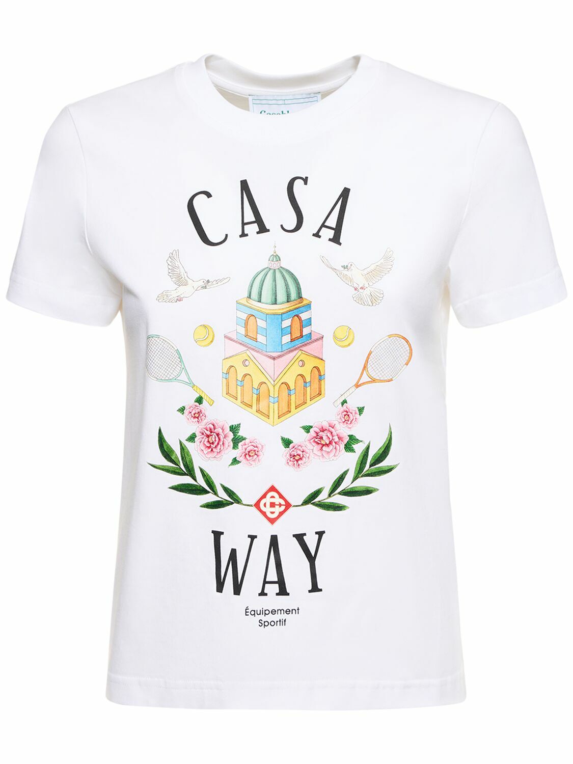 Tシャツ・カットソー CASABLANCA CASA WAY KAWAII PRINTED T-SHIRT Casablanca SSENSE Exclusive Pink 'Casa Way' T-Shirt Casablanca