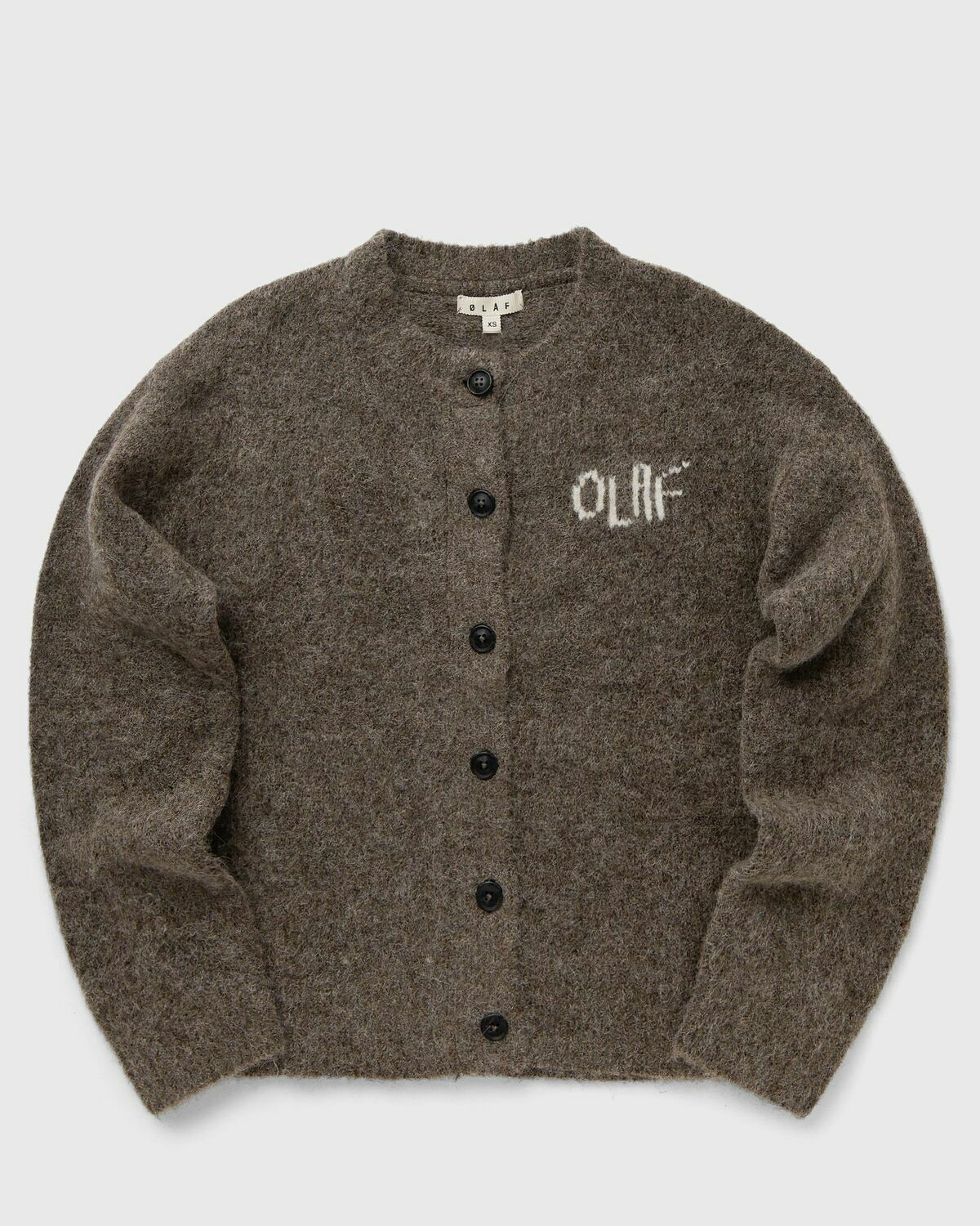 ØLÅF GRASSHOPPER KNIT CARDIGAN Brown Womens Zippers & Cardigan