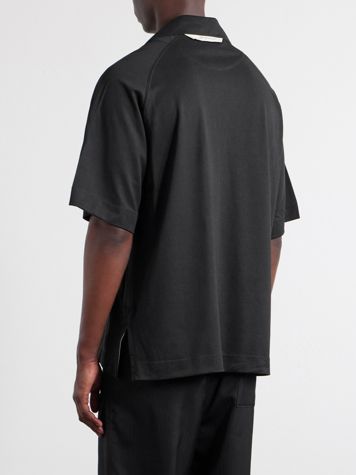 Jacquemus - La Chemise Jean Atelier Camp-Collar Jersey Shirt - Black