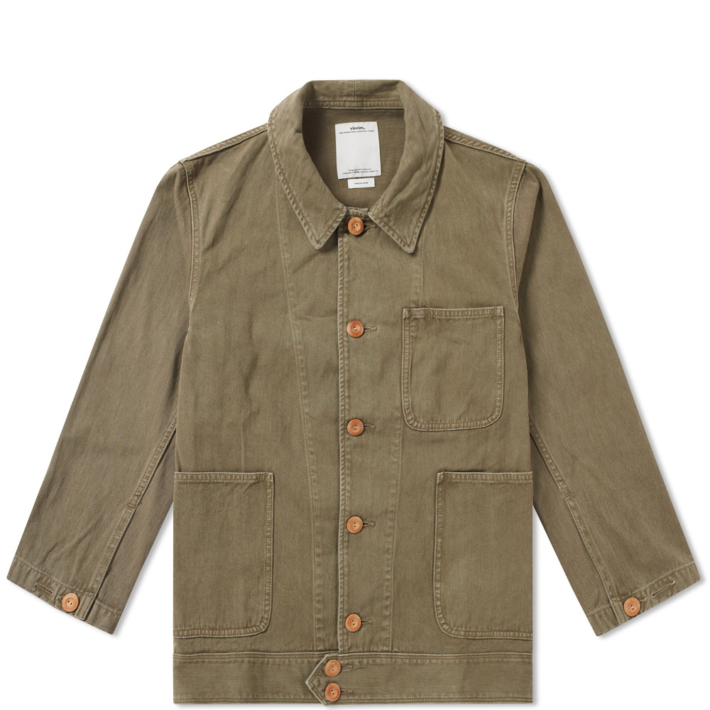 Visvim Benny O.V.N.D. Herringbone Jacket Green Visvim