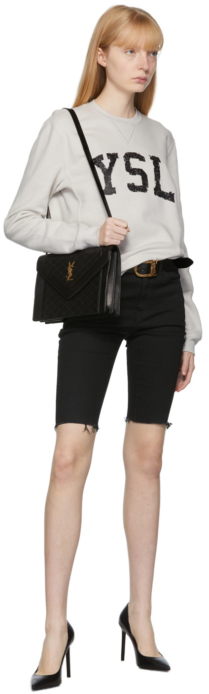 Saint Laurent Off-White 'YSL' Logo Sweater