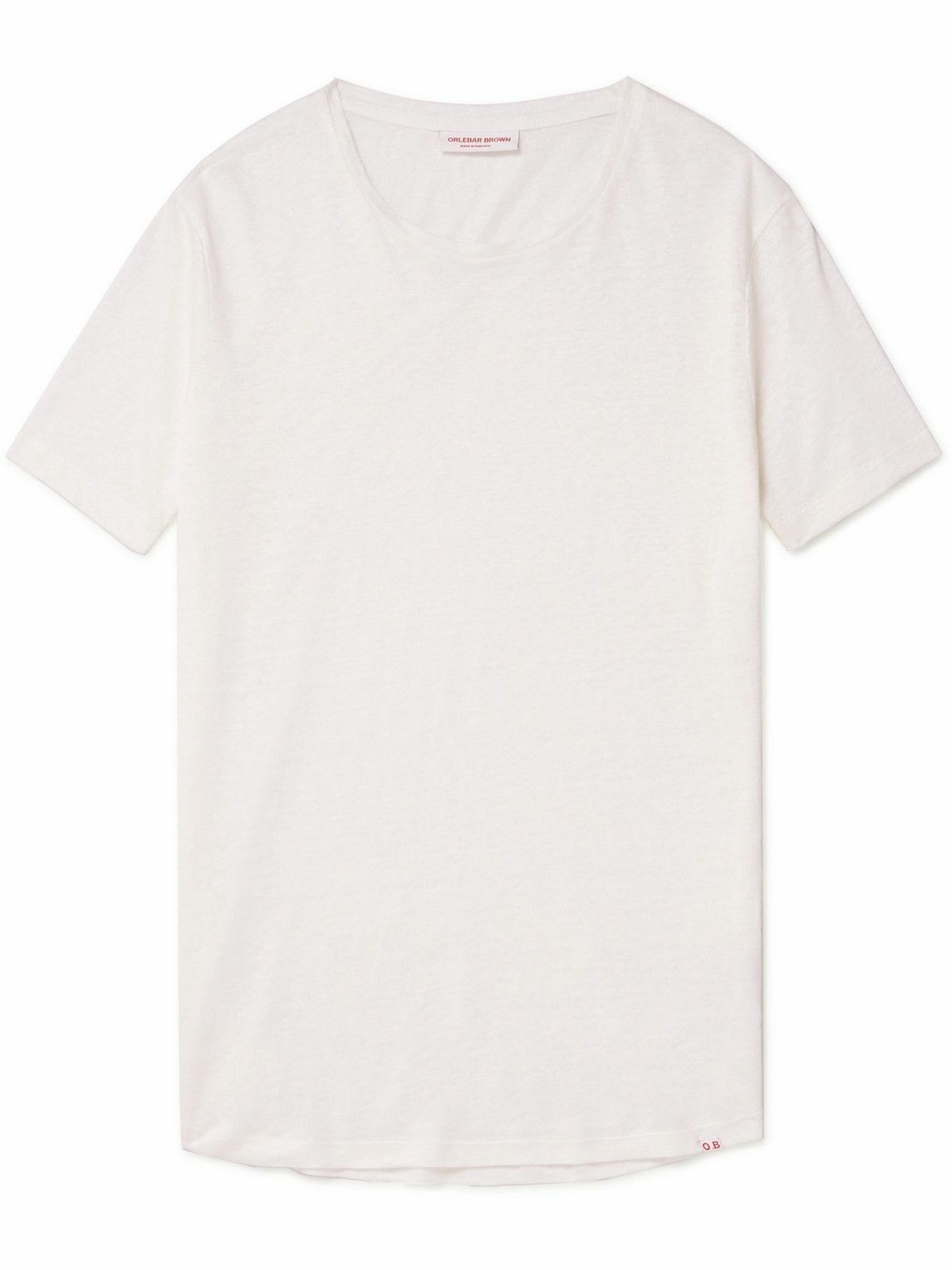 Orlebar Brown - Open-Knit Linen T-Shirt - White Orlebar Brown