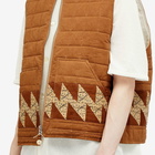 Story mfg. Men's Saturn Vest in Brown Lightning