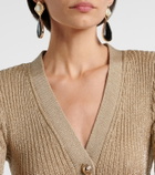 Self-Portrait Gold-plated drop earrings