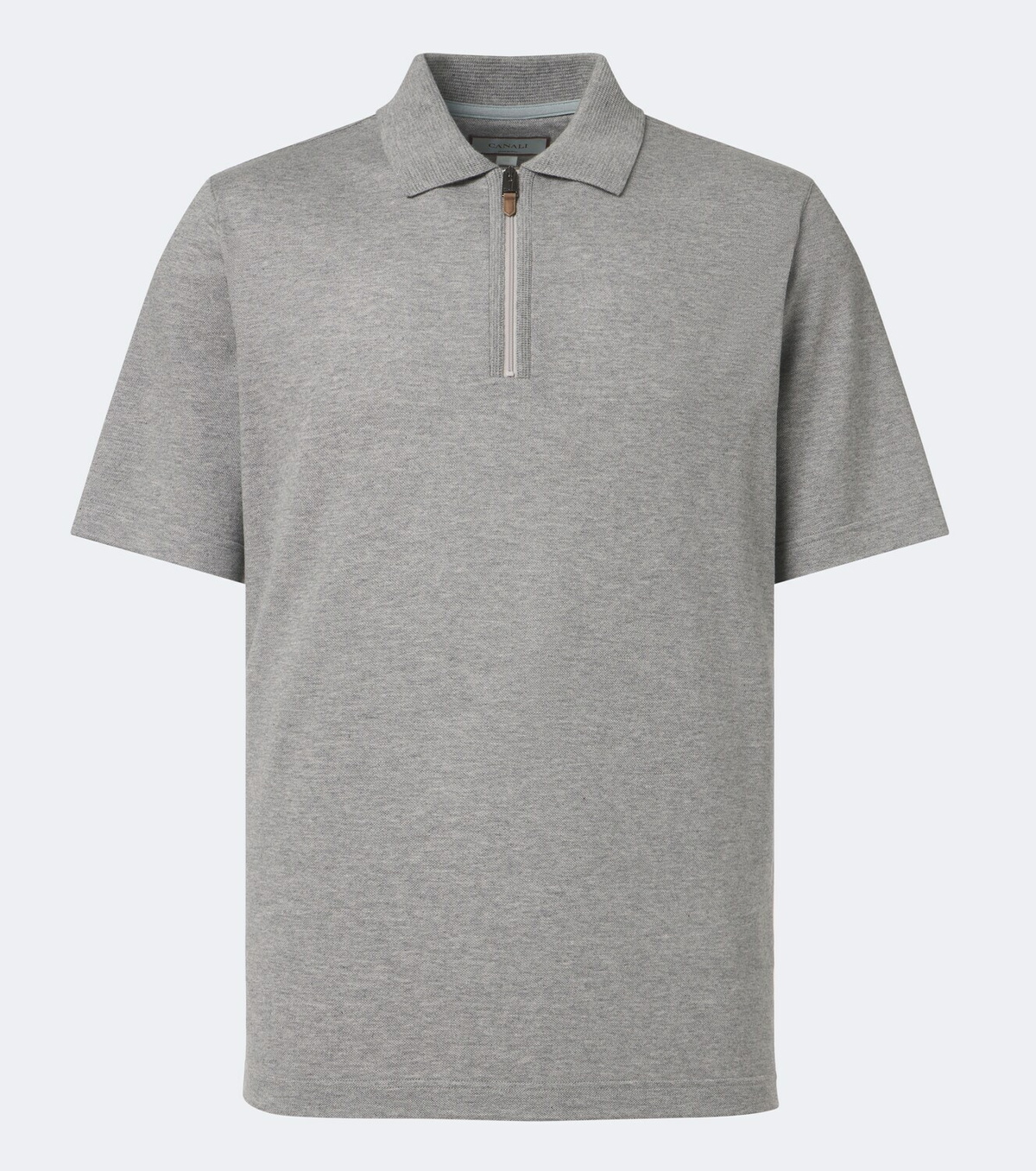 Canali Cotton and cashmere polo sweater