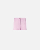 Pinko Linen Blend Shorts Moonlight Mauve