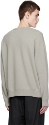 Solid Homme Gray Crewneck Sweater
