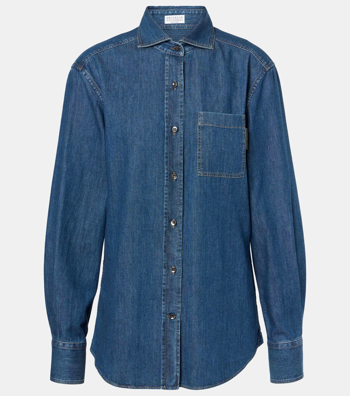 【関税込み】BRUNELLO CUCINELLI Denim shirt Brunello Cucinelli Denim Shirt | Blue | FARFETCH