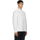 Random Identities White Raglan Sleeve Button Up Shirt