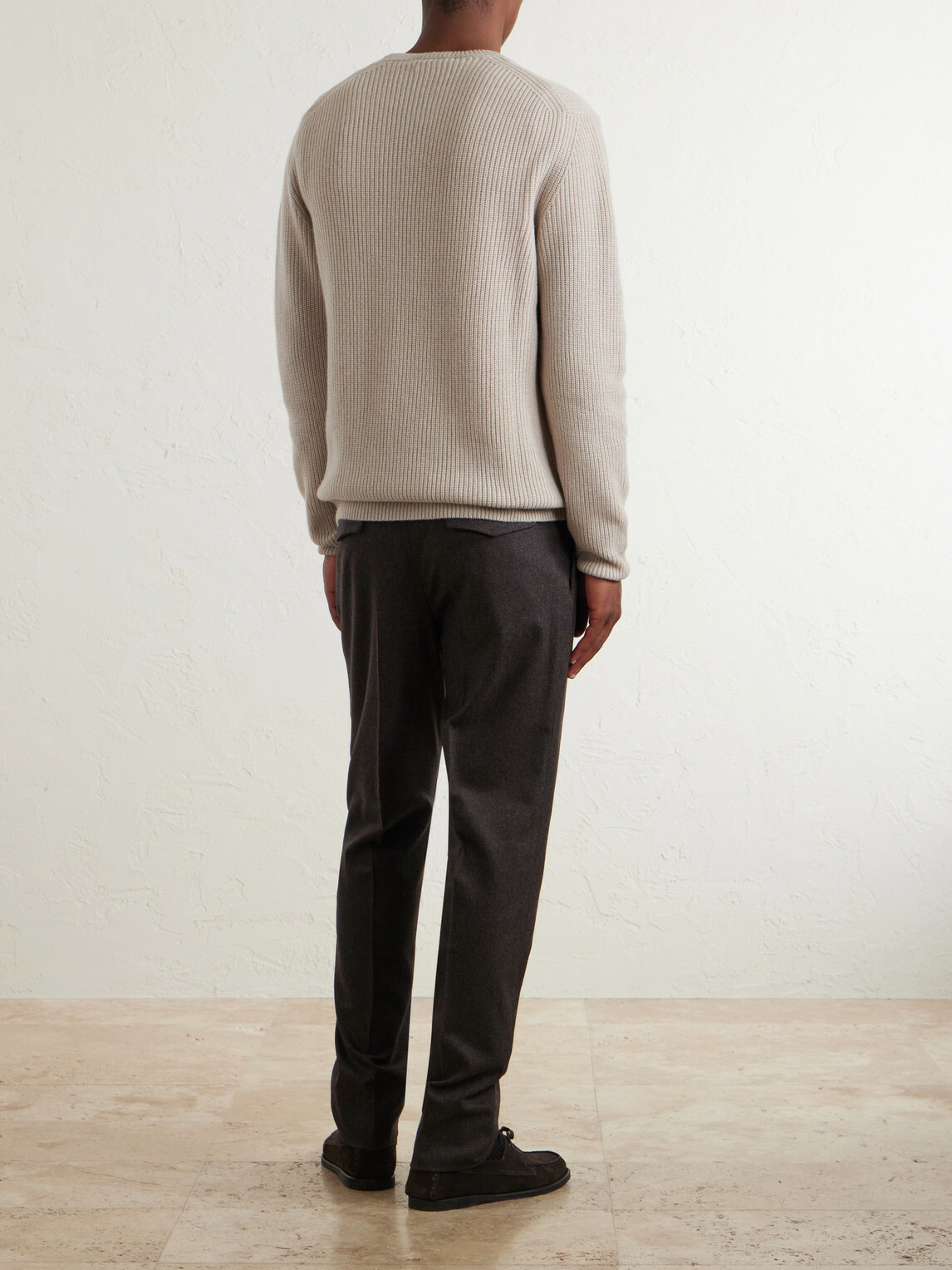 Slowear - Ribbed Cashmere Sweater - Neutrals