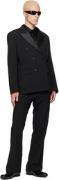 Ernest W. Baker Black Six Button Double Breasted Blazer
