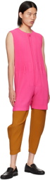 HOMME PLISSÉ ISSEY MIYAKE Pink Colorful Pleats Jumpsuit