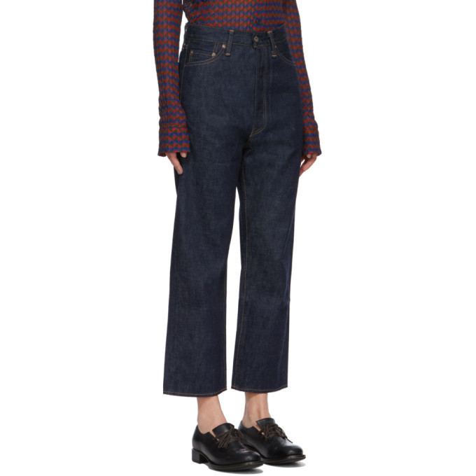 Chimala Indigo Wide Tapered Cut Selvedge Jeans