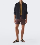 Saint Laurent Printed silk shorts