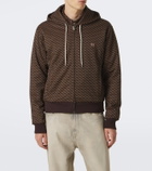 Wales Bonner Hooded jacquard track jacket