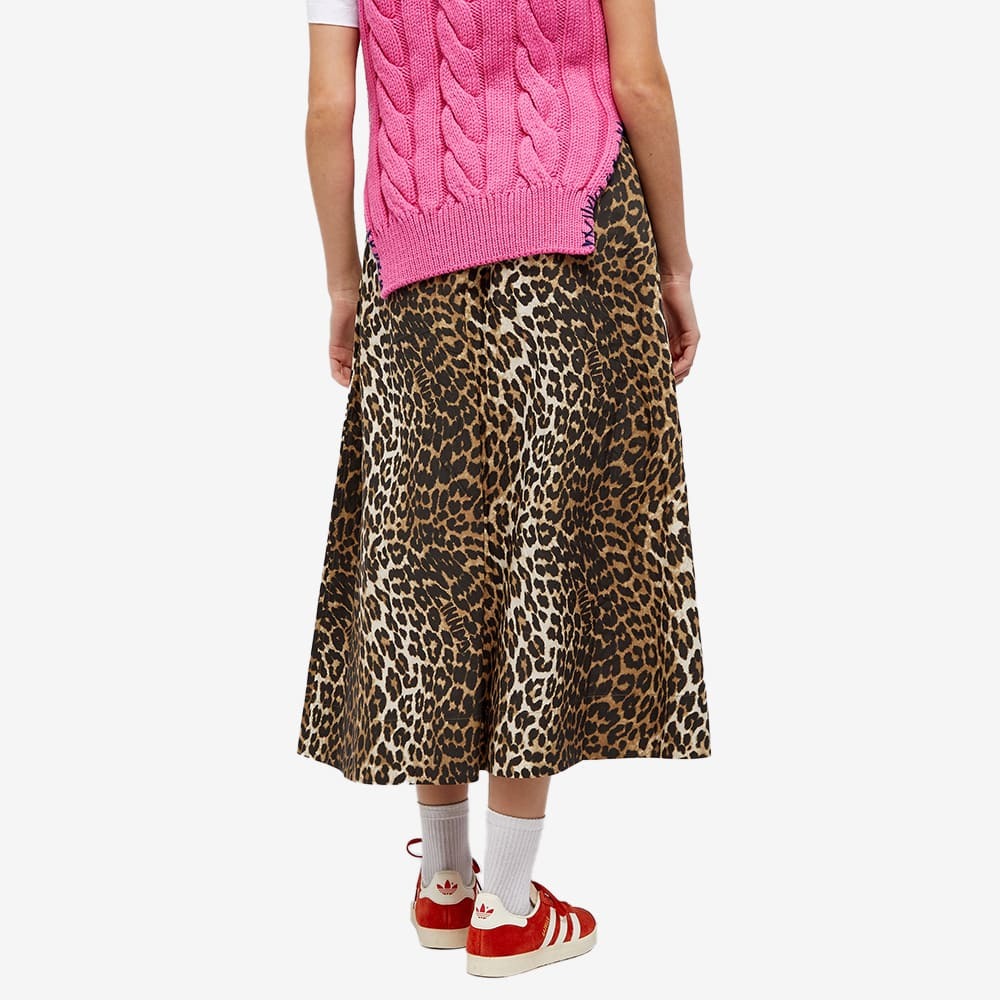 GANNI Women's Printed Cotton Elasticated Maxi Skirt in Big