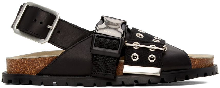 A.P.C. Black Sacai Edition Jules Sandals A.P.C.